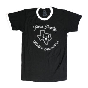 White Skull Ringer Tee - Black