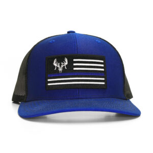 TTHA Flag Patch Thin Blue Line Cap - Blue/Blk