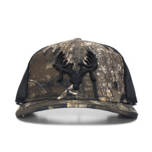 RealTree Raised Skull Logo Cap - Blk Mesh