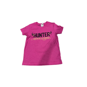 Hunter In Training Youth Tee - Hot Pink