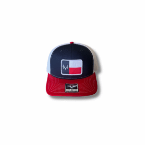 TTHA Skull Texas Flag Patch - RED/WHT/BLU