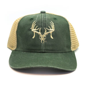 TTHA Ladies Ponytail Tan Logo Cap - Green/Tan