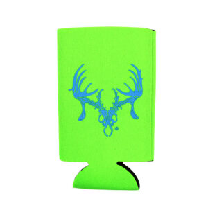Koozie Tall Lime Green - Blue Skull