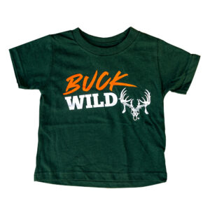 Buck Wild Youth Tee - Hunter Green