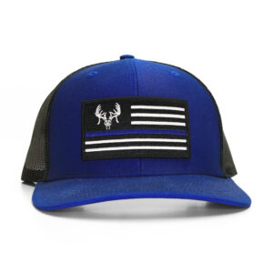 TTHA Flag Patch Thin Blue Line Cap - Blue/Blk + Membership Deal