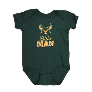 Infant Onesie Little Man - Hunter Green
